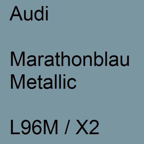 Audi, Marathonblau Metallic, L96M / X2.